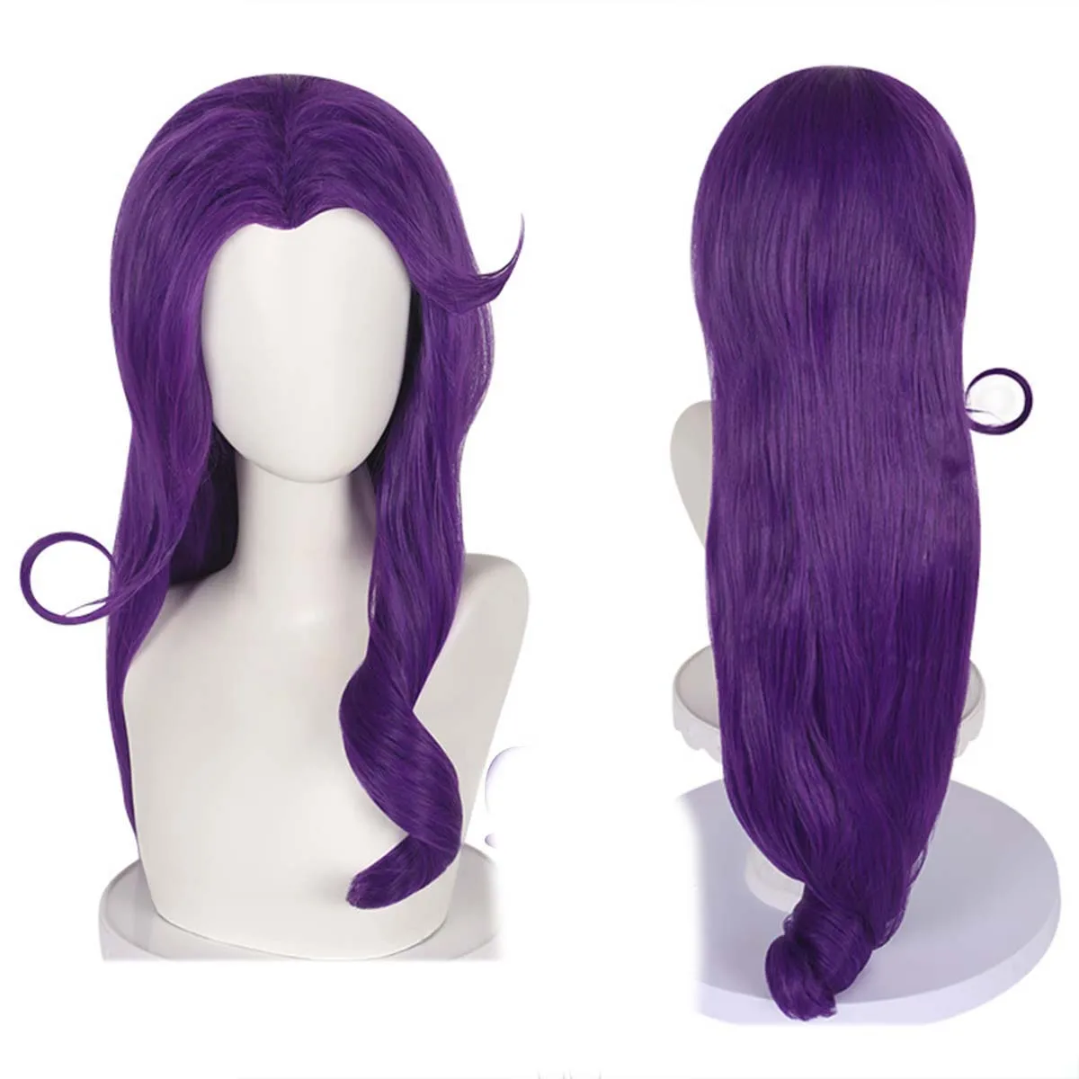 วิกผมยาวลอนสีม่วงสำหรับคอสเพลย์เรลลี่จากเรื่องเอควัสเทรียเกิร์ลส์ สำหรับงานปาร์ตี้ฮาโลวีนและคริสต์มาส