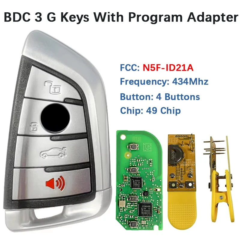 

CNP231 оригинальный инструмент для программатора ключей G шасси FCC N5F-ID21A 434 МГц 49 чипов BDC3 пульт дистанционного управления для BMW X1 X3 X5 X6 серии G15