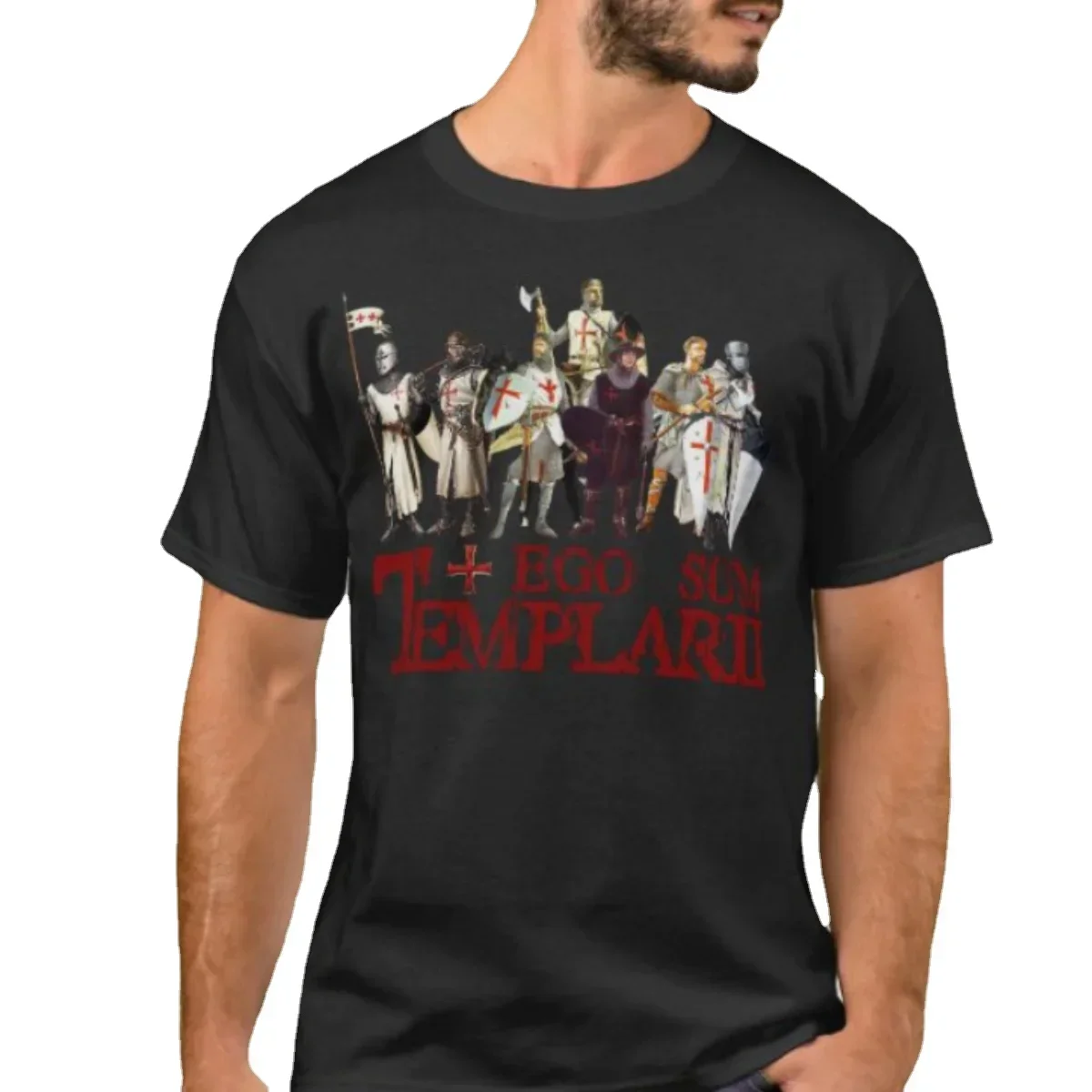 

The Ego Sum Templar Soldiers and Knights T-Shirt. Summer Cotton Short Sleeve O-Neck Mens T Shirt New S-3XL