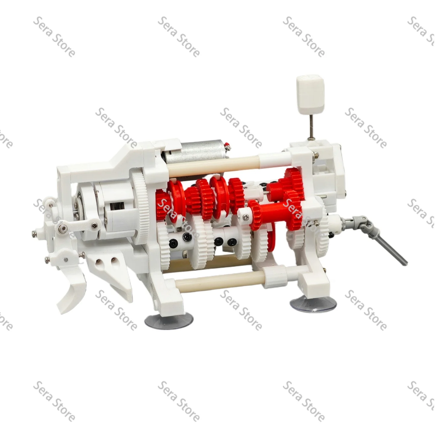 Dynamic model of 5-speed manual transmission for automobiles with reverse clutch and gear selector 3D printed model 1 piece