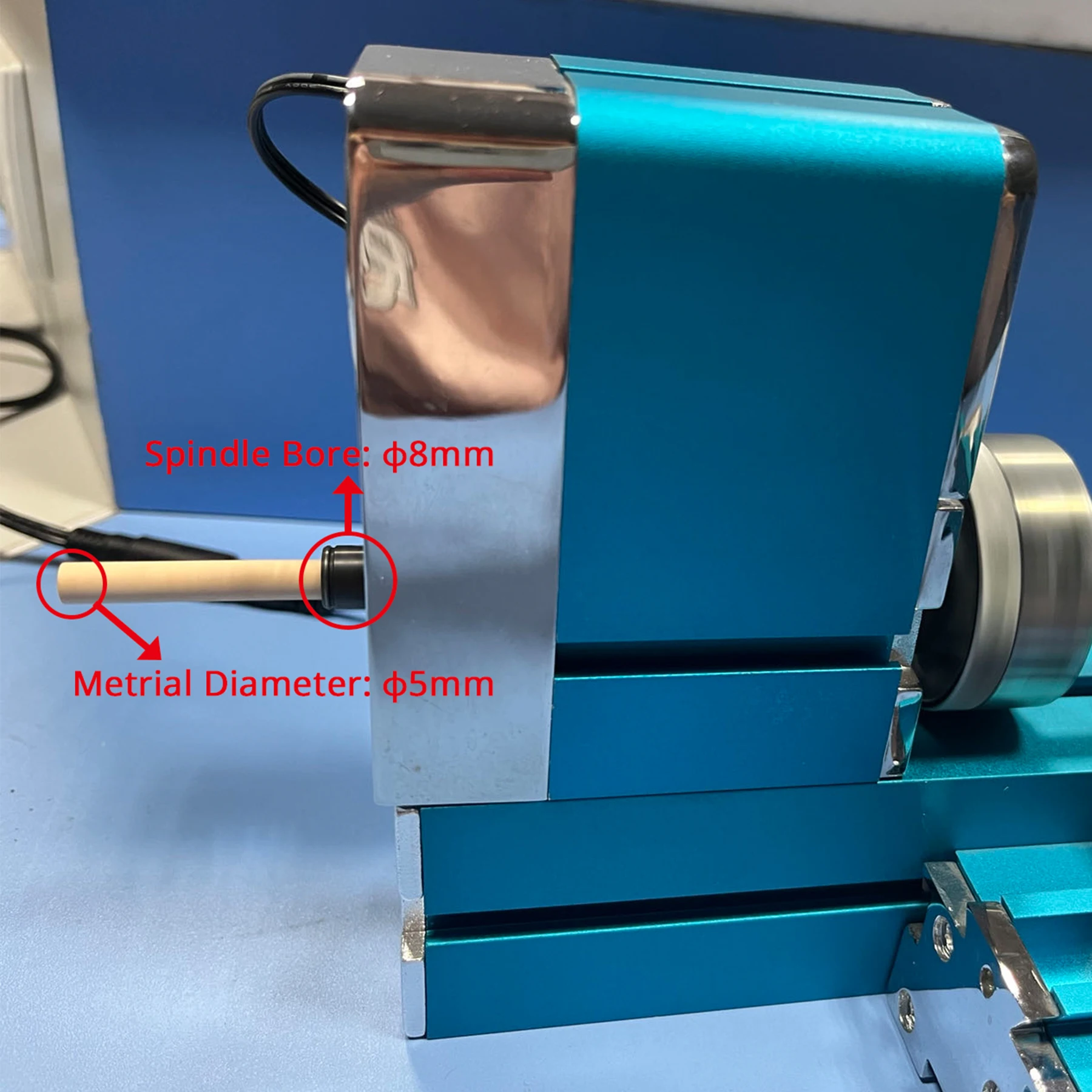 Mini torno de 20000rpm, máquina de carpintería, Herramienta de procesamiento de metal, modelo de enseñanza
