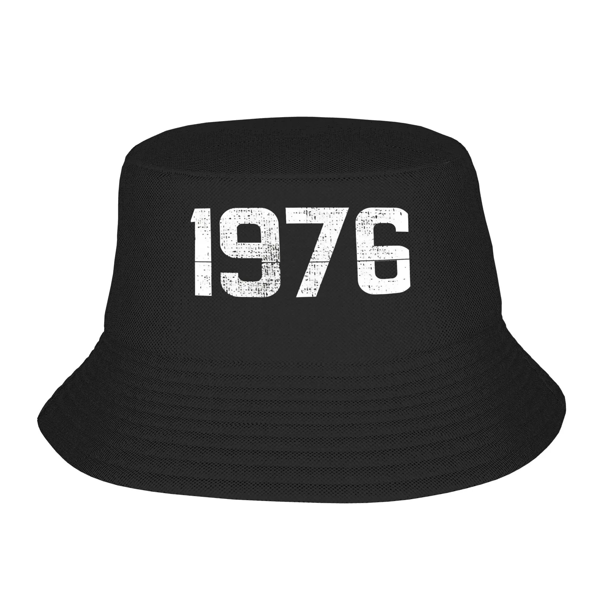 Born in 1976 vintage age 50 years old funny 50th birthday Bucket Hats Gift For Girl Boy Cute  Vocation Caps For Outdoor
