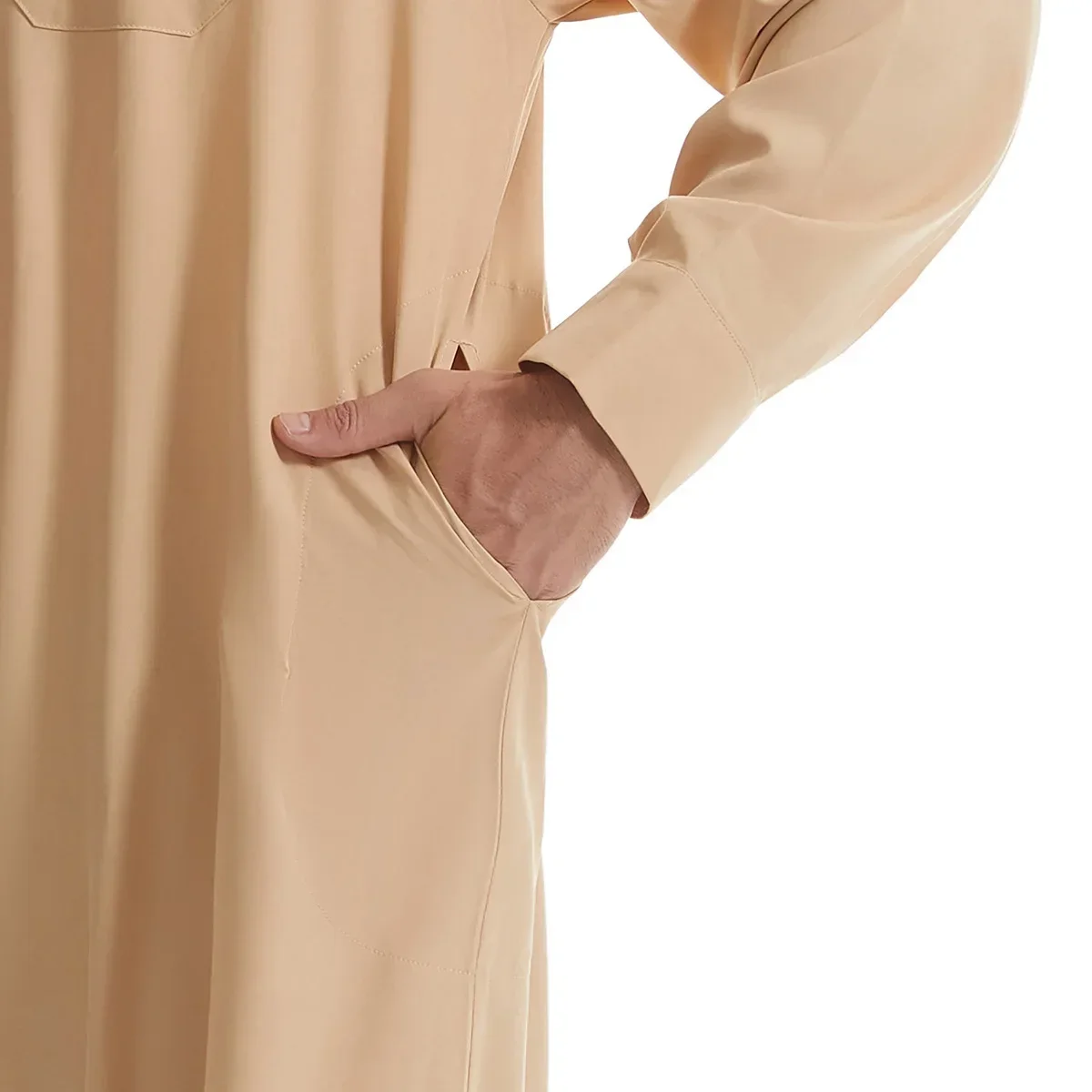 الرجال المسلمين جوبا ثوب سستة كيمونو رداء طويل المملكة العربية السعودية ملابس Musulman عباية قفطان دبي فستان عربي جلابة ديشداشا