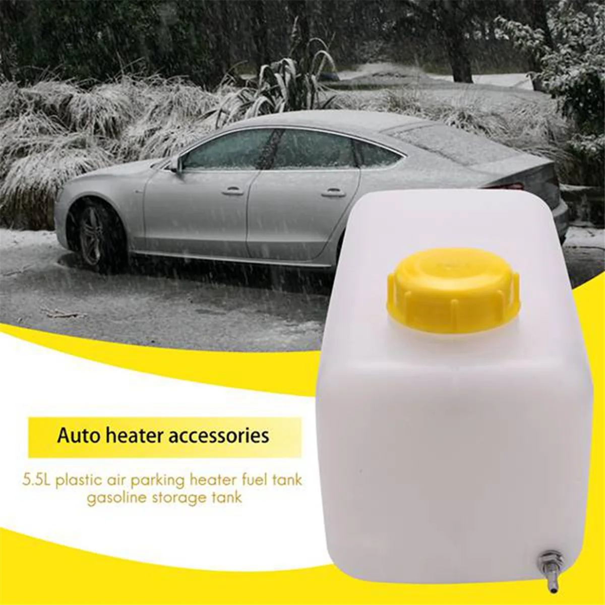 5.5L Plastic Air Parking Heater Fuel Tank Gasoline Oil Storage for Eberspacher Truck Caravan Fuel Oil Gasoline Tank