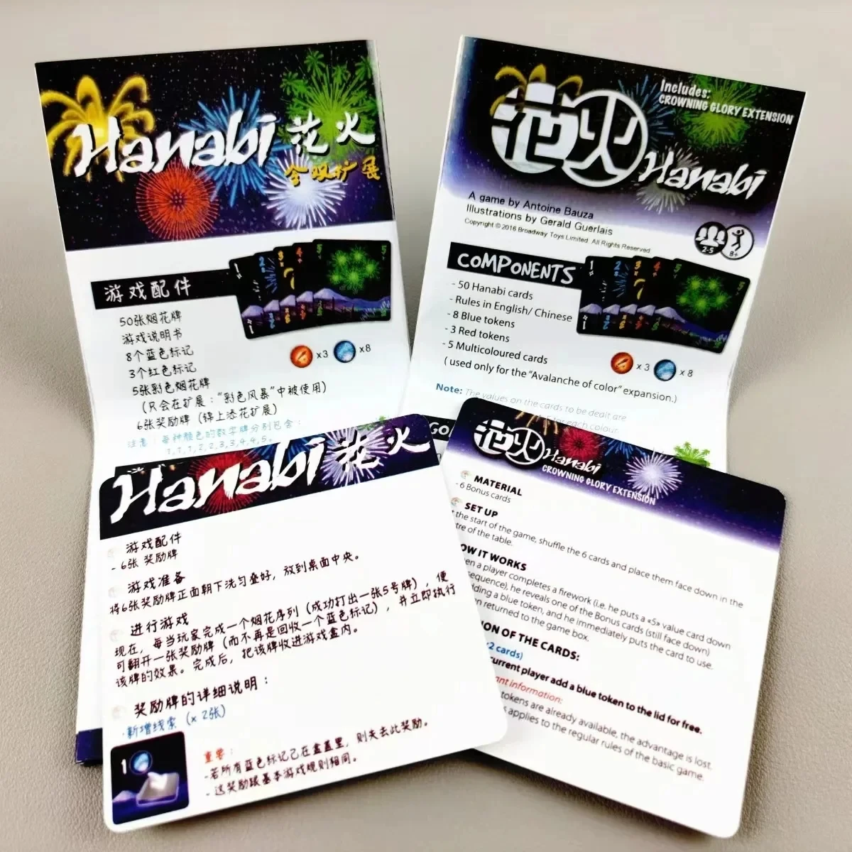 HANABI Brettspiel für 2–5 Spieler, Kartenspiele, einfach zu spielen, lustiges Spiel für Party/Familie