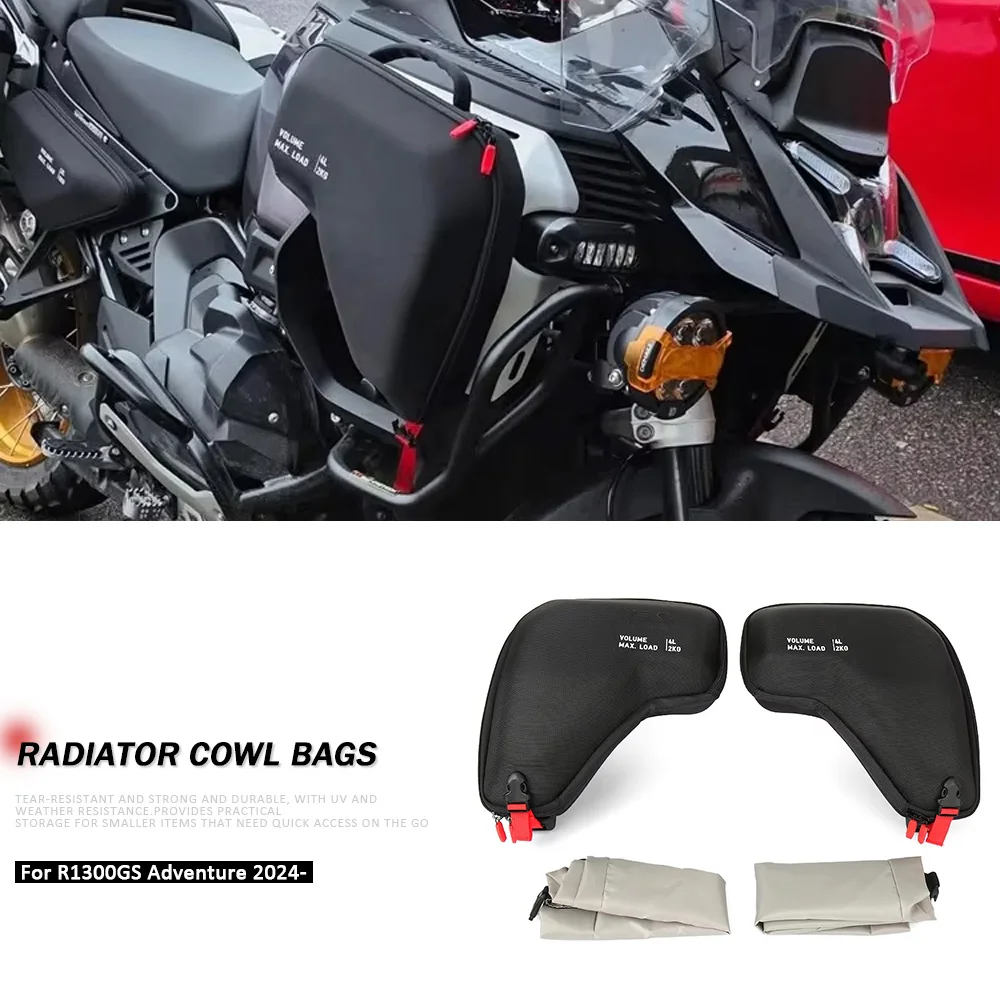

Left Right Radiator Cowl Bags R1300GS Adventure Motorcycle Accessories Fairing Waterproof For BMW R 1300 GS ADV R1300GSA 2024-