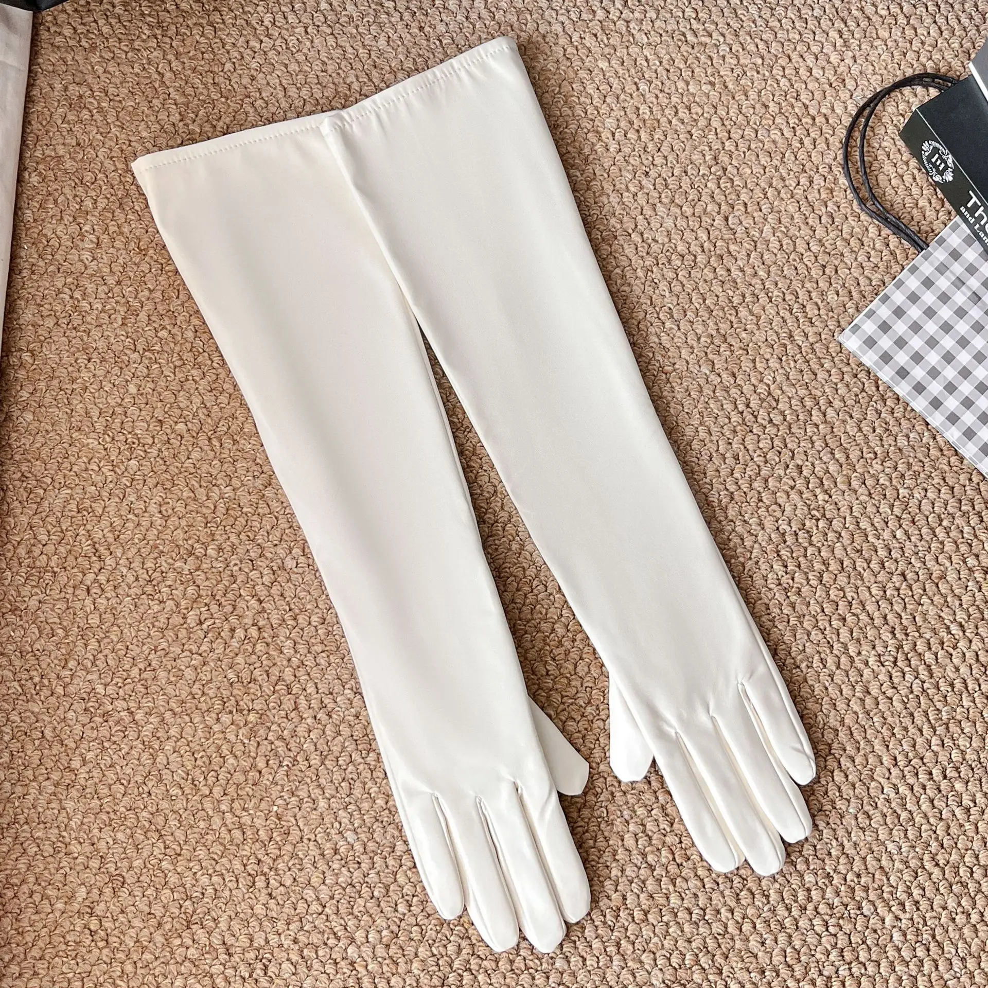 New Gloves for Outdoor Summer Sun Protection, Women's Bridal Decoration, Long Split Finger Gloves