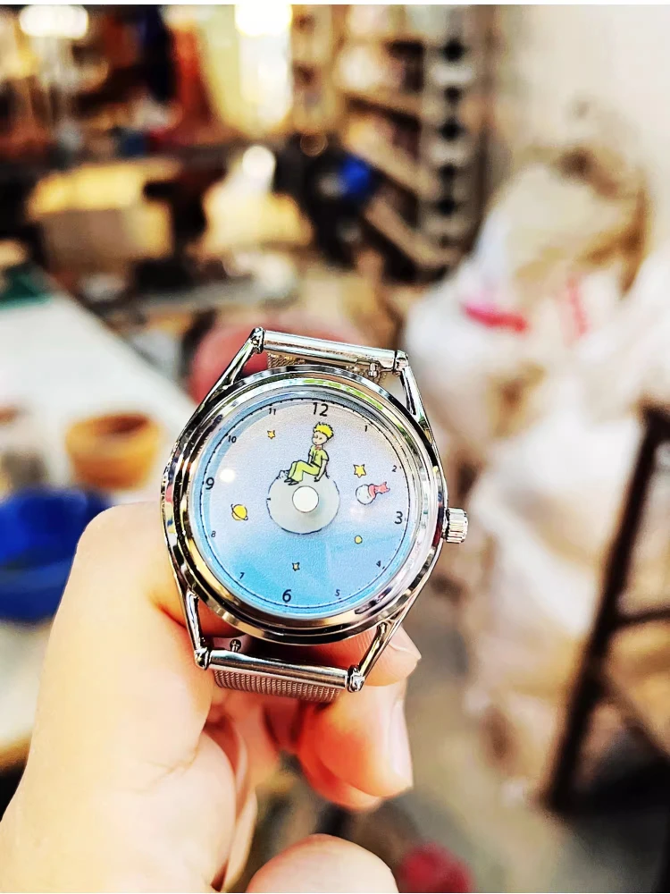 2025 Principito y zorro - Diseño creativo Reloj deportivo informal Ilustración Escala digital Relojes de cuarzo para hombres y mujeres