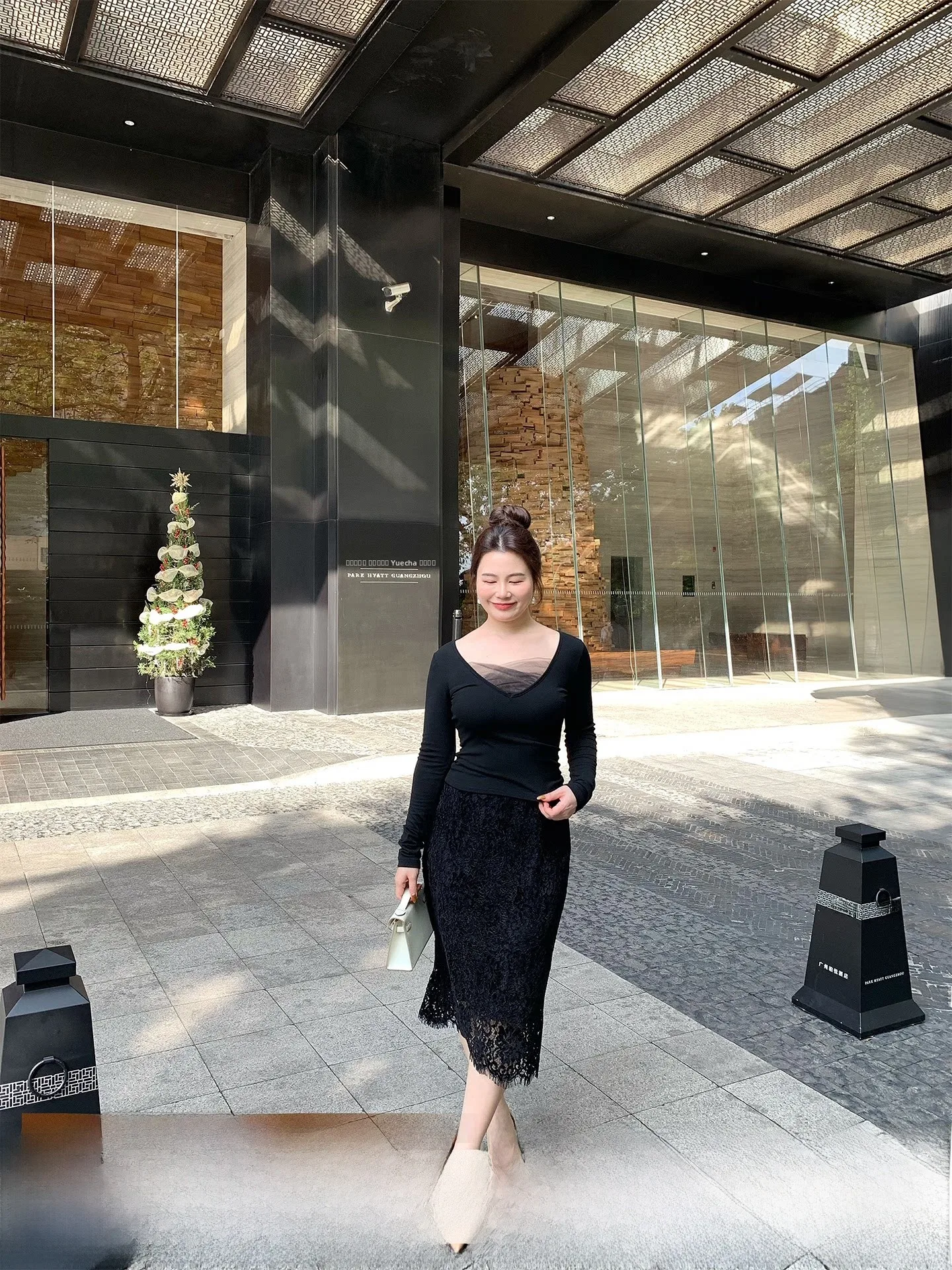 

Юбка-бодикон большого размера с ажурным кружевом и асимметричным подолом в корейском стиле, новинка зимы для женщин больших размеров