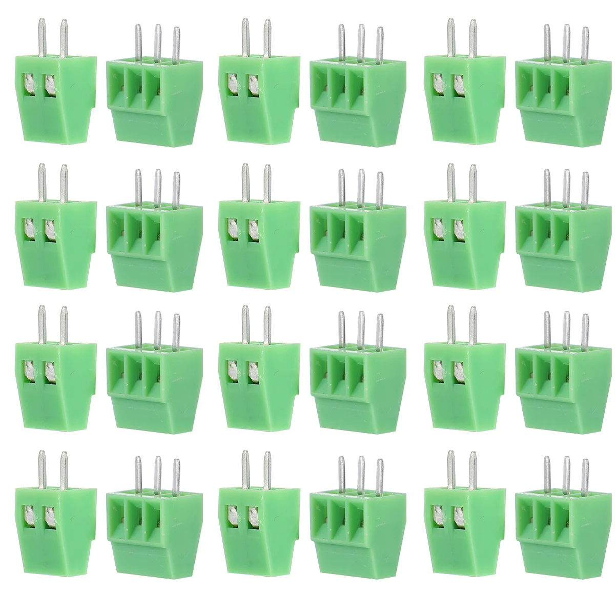 

50Pcs Pitch 2.54mm Screw Terminal Block Connector 2P 3P Pcb Electrical Accessories Straight Pin Reliable Flame Retardant