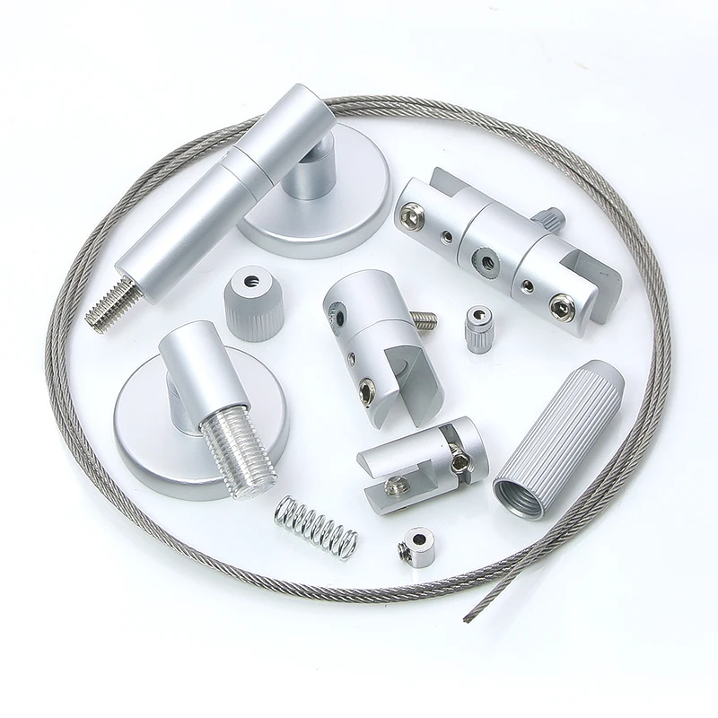 1.5mm Steel Cable, 304 Stainless Steel Wire Rope, Fixed Hanging Code Suitable for Clamping Acrylic Display Boards