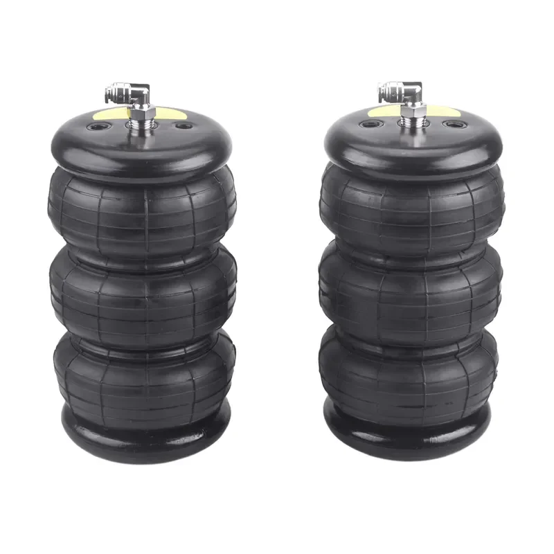 New 2pcs 3E2200 Rotary Corrugated Pipe Quick Connector SS304 Tooth 1/4 Thread Three-Wheel Suspension Parts with Rubber Air