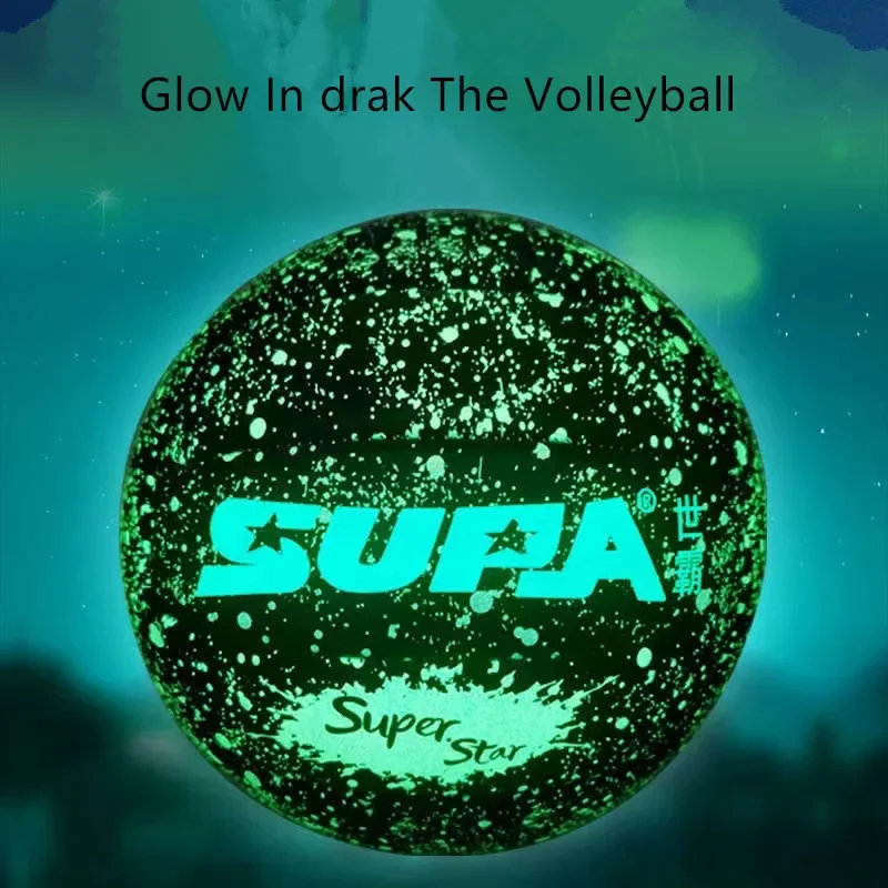 

Size 5 Noctilucent Volleyball Frosted Texture for Adults and Teenagers Night Training Competition Birthday Gift Glow In The Dark