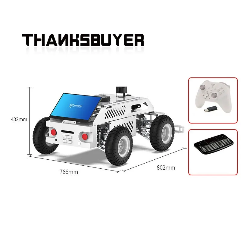 R550 Ackermann Robot Flagship Version Pendulum Hanging ROS2 AI Robot Mobile Intelligent Chassis + Orin Nano/NX Super 8GB/16GB