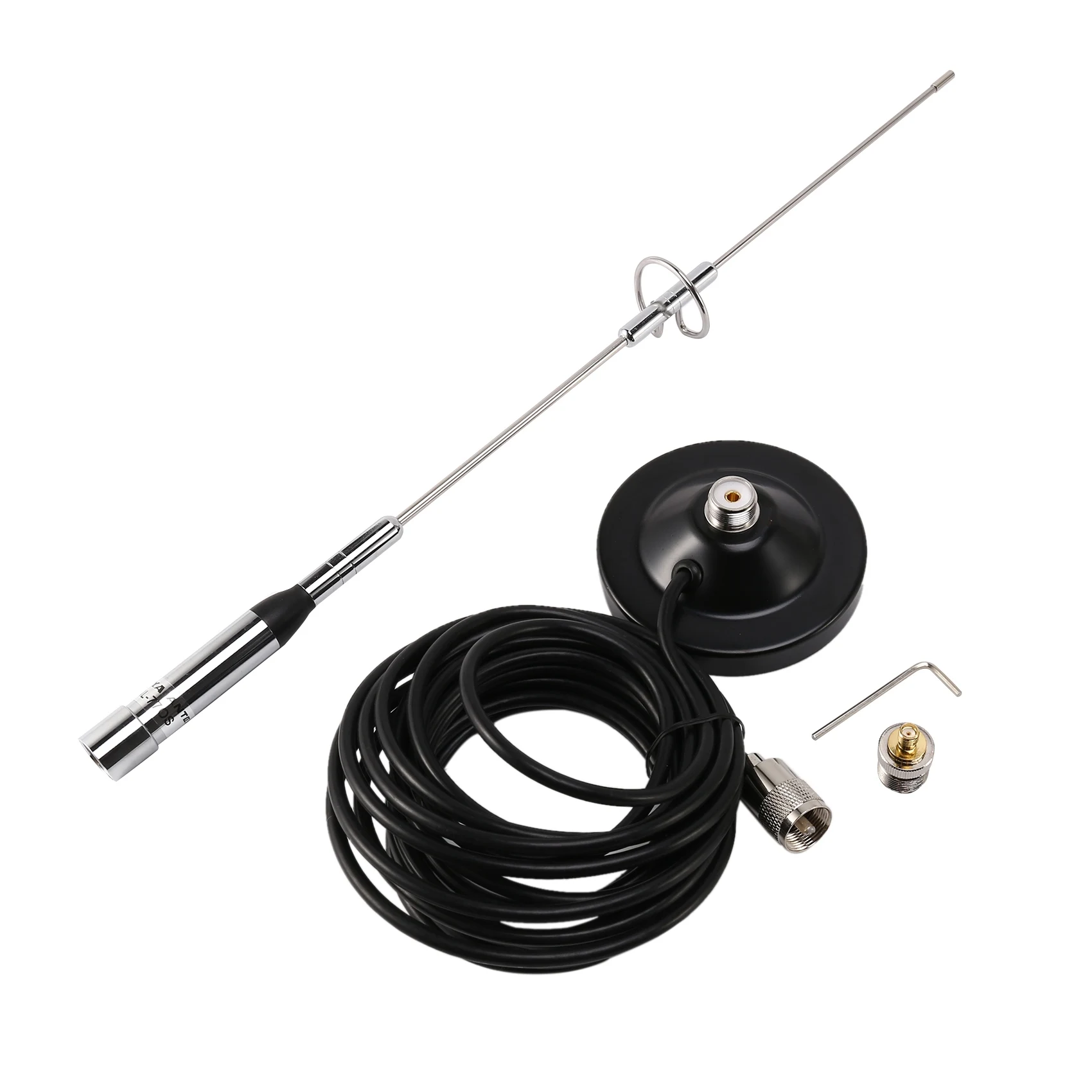 NL-770S VHF/UHF Antennas + Obile Car Magnetic 5M(16.4 Ft)RG58 Coax Cable