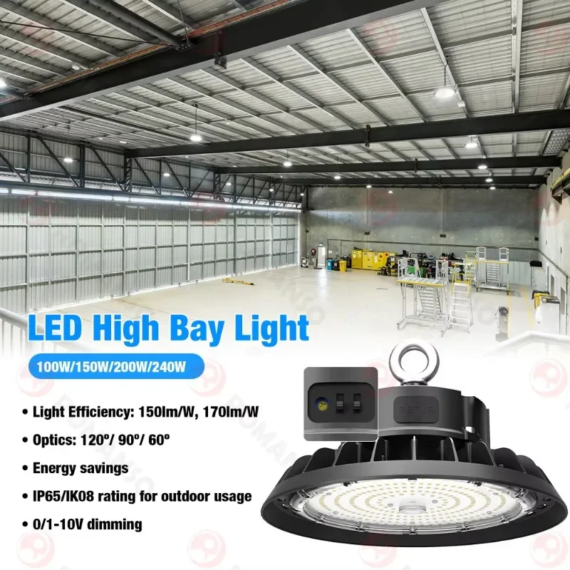 200w 5000K 150lm/w lighting 3cct switchable led high bay light