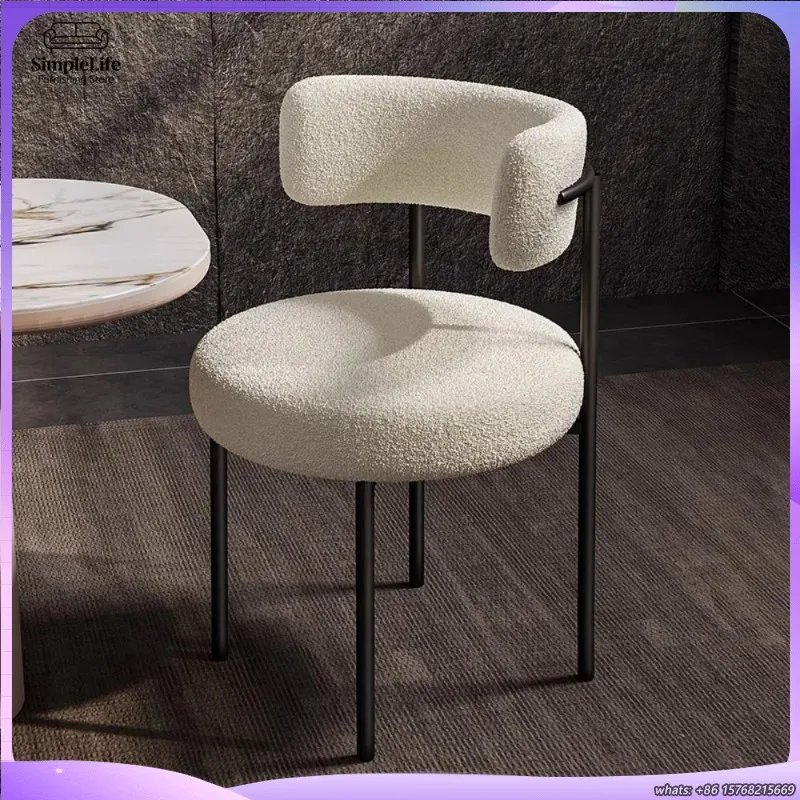 

Зеленый современный обеденный стул в скандинавском стиле, белый кухонный стул, акцентный стул для гостиной, мебель для домашнего декора, эргономичный дизайн