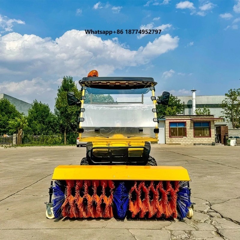 Professional 140cm Ride on Snowplow 25  Street Sweeper Snow-removing Machine Snow Blower Machine