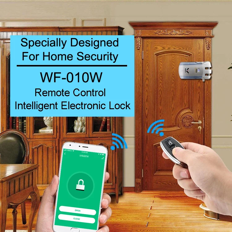 Wafu 010 Door Lock Tuya Wifi Smart Lock Wireless Electronic Door Lock Phone Control Invisible Lock Remote Control Touch locks