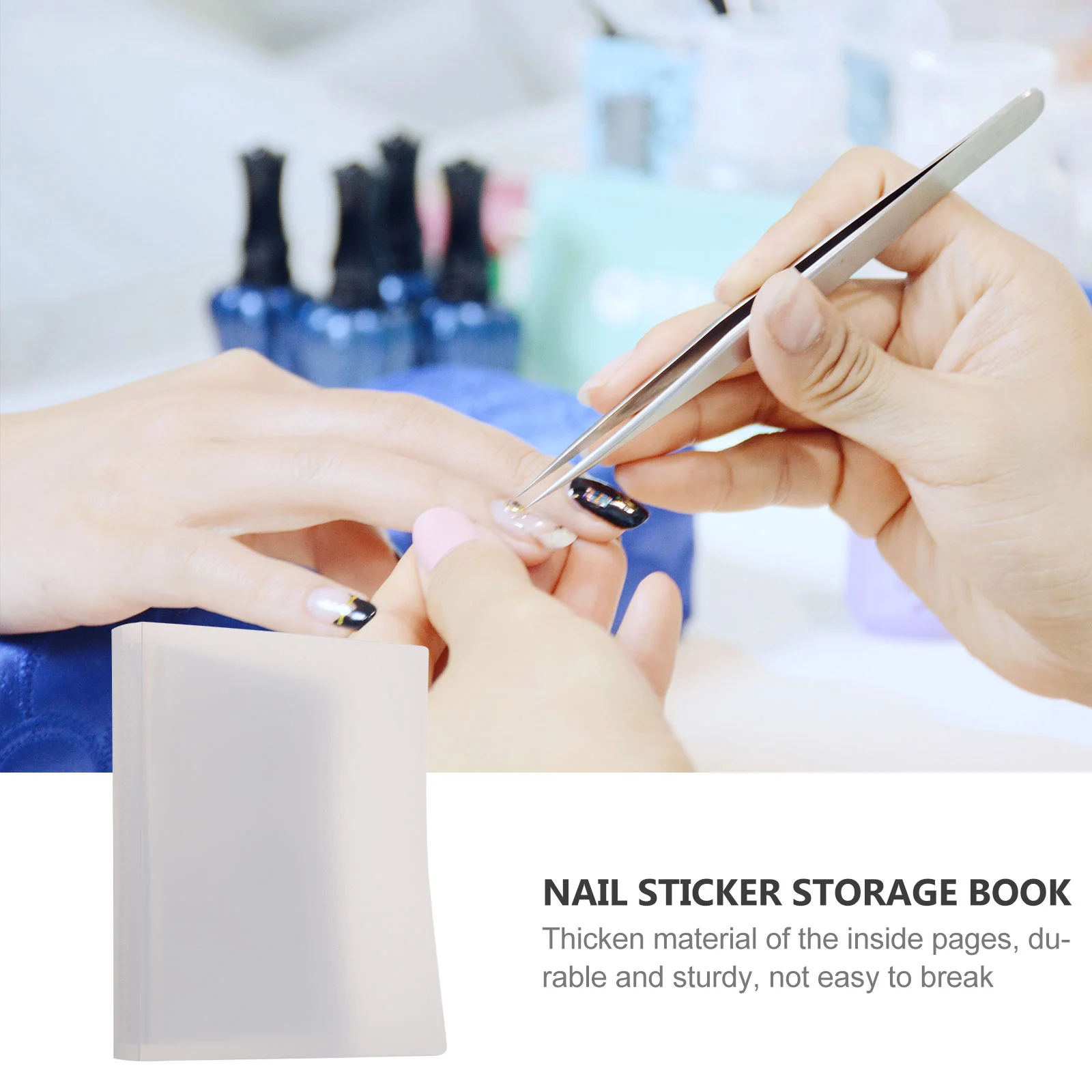 Sticker Storage Book Photobook Album Stickers Nail Manicure Simple Nails Holder Pvc Organizer Collector