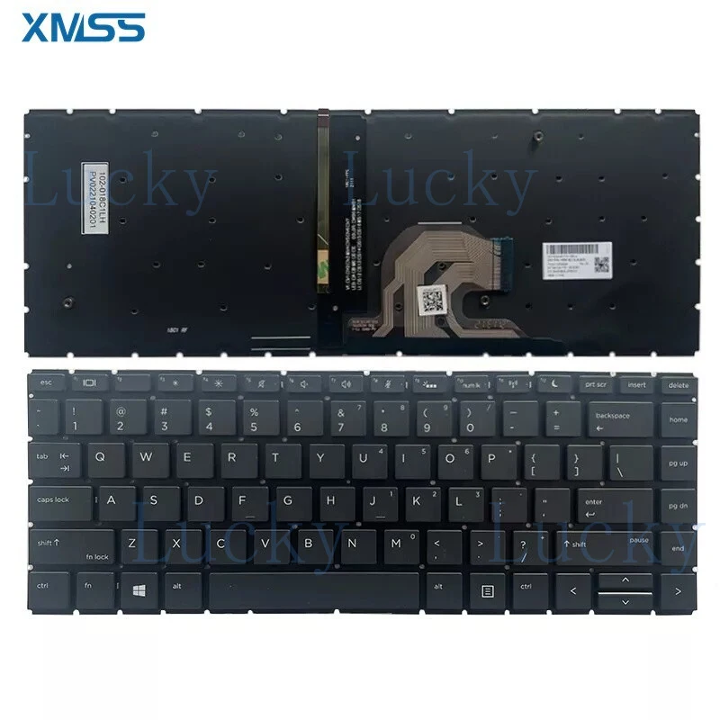 

Новая клавиатура для ноутбука с подсветкой (US) для HP ProBook 440 G6 G7 445 G6 G7 без рамки