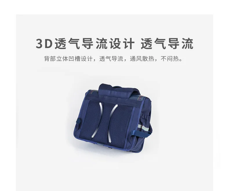 Tas Ransel Horizontal Gaya Inggris untuk Siswa SD, Tas Sekolah Bernapas untuk Anak-Anak, Tas Buku Ergonomis untuk Anak, Kembali ke Sekolah