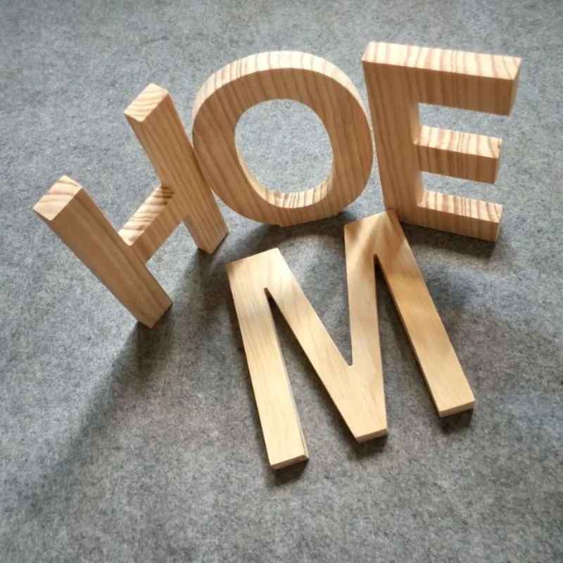 Creative Wooden English Alphabet, Bar, Cafe Theme, Restaurant Wall Decoration, Mural Shooting Props, DIY Letters, 20cm