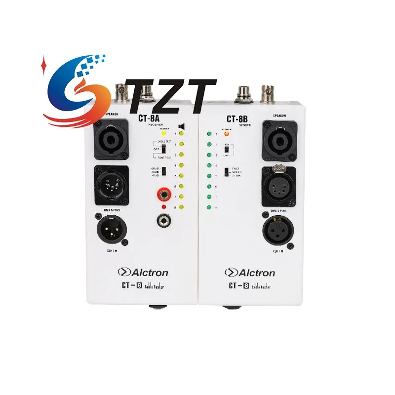 TZT Alctron CT-8 多目的オーディオ ケーブル テスター オーディオ ケーブル チェッカーは 10 つの異なるテスト ポートを備えています