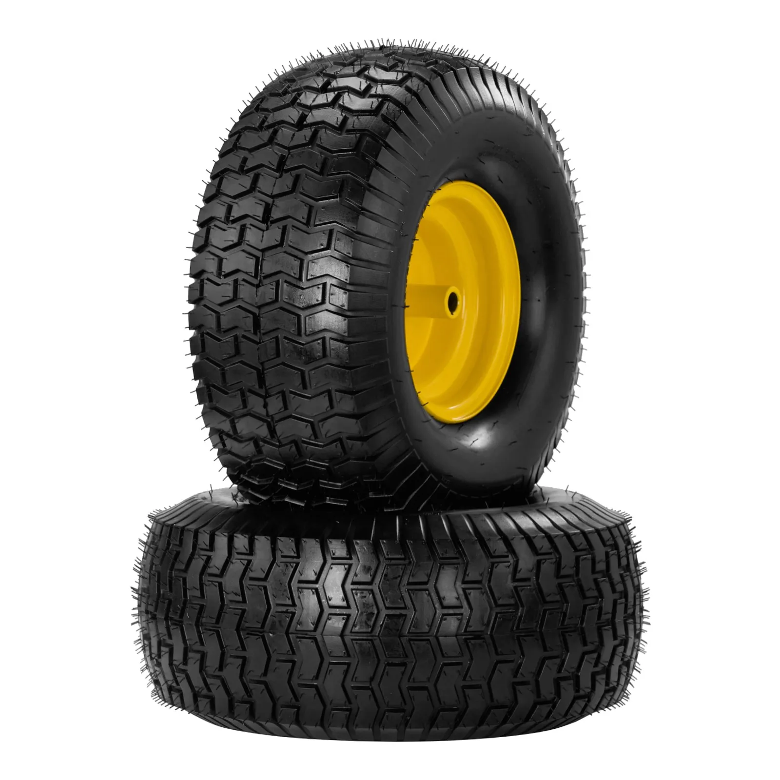 Two 20x8.00-8 Lawn Mower Tires and Wheel 4PR Tubeless 20x8-8 20 8 8