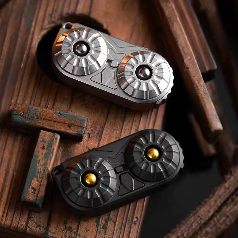 Creativity OWL Stainless Steel Composite Multifunctional Toys EDC Push Slider Fidget Sliders Anxiety Anti Stress Sensory Toy