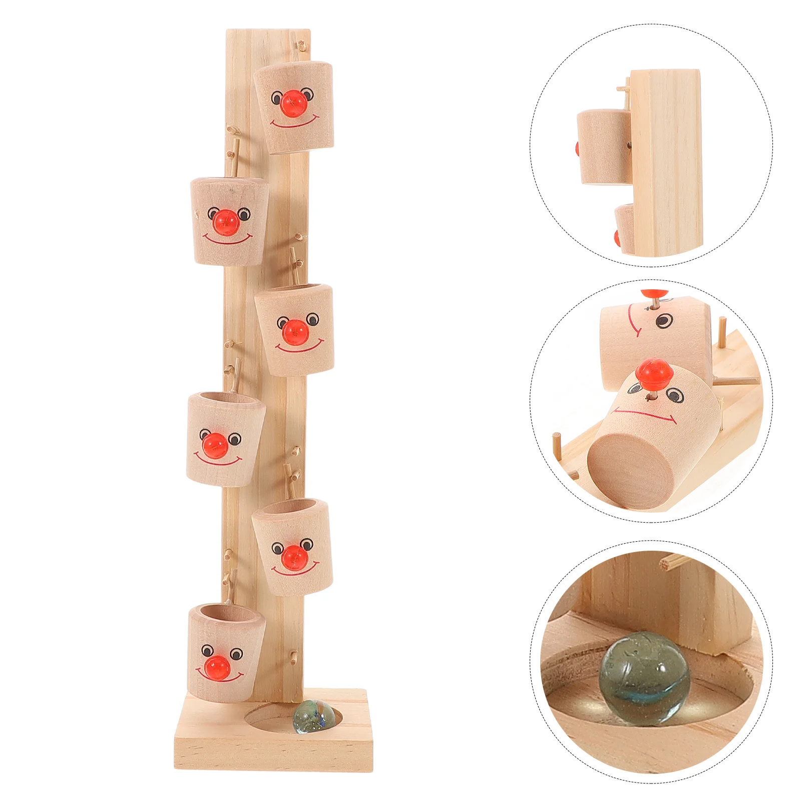 Pitch Table Wooden Toy Toddler Multi-layer Ball Swirling Tower Drop Baby Boy Toys