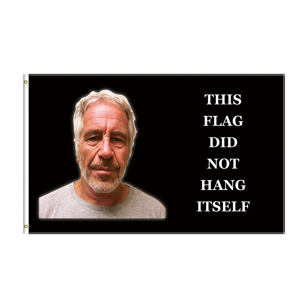 3x5 Ft This Flag Did Not Hang Itself Funny Jeffrey Epstein Meme Wall Hanging Flag Banner