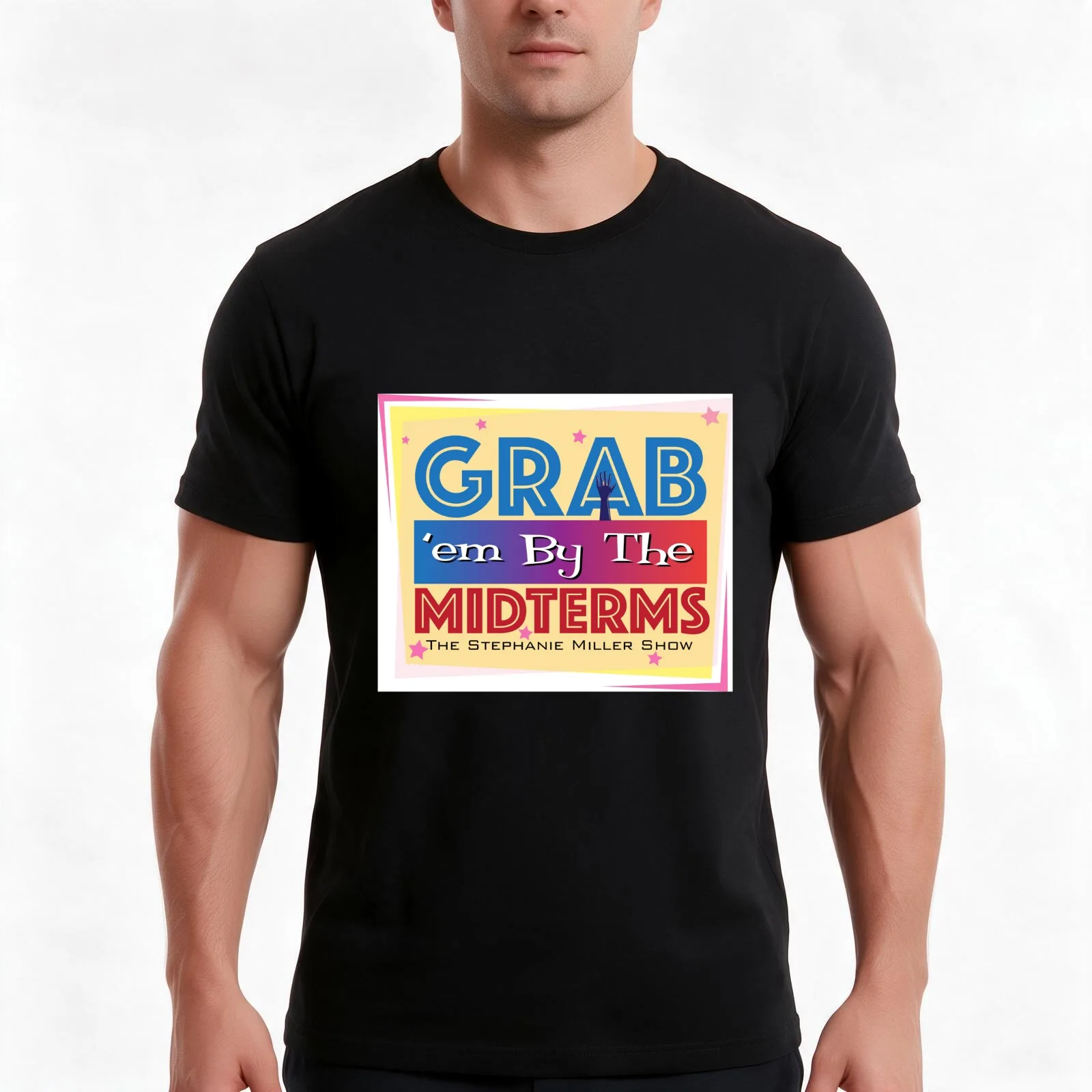 Grab 'em By The Midterms - Listener George T-Shirt Summer Casual Cotton Tee Oversized Streetwear Tops Vintage Graphic Print