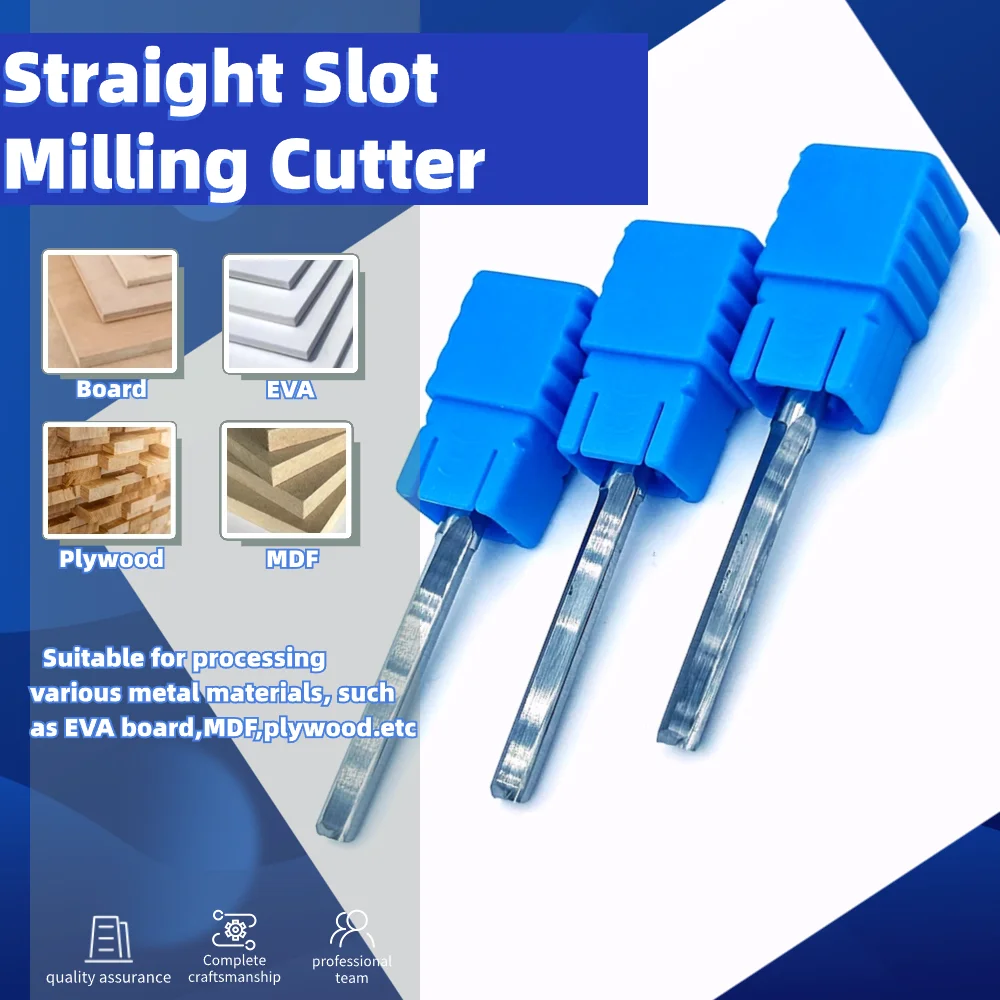 Woodworking end mill 2Flutes D3.175 4 5 6mm Tungsten Carbide End Mill CNC Router Bit Engraving Bit Straight Slot Milling Cutter