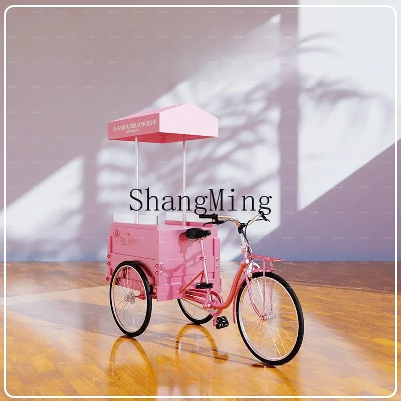 LXY night market three-wheel stall snack car street stall fried skewers candied gourd rice ball barbecue dining car