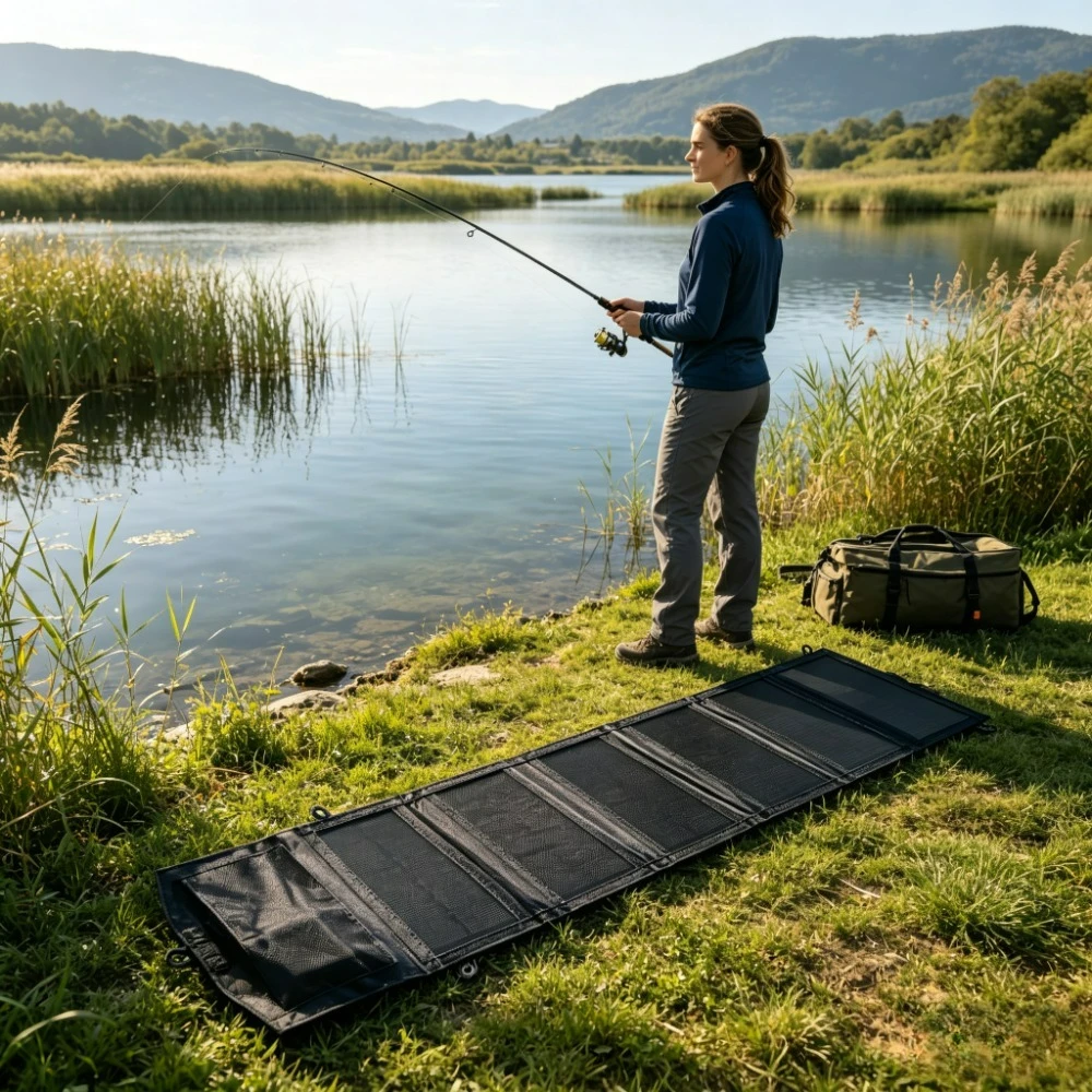 Travel Vacation USB Solar Panel Foldable 25W 100W Waterproof Solar Charger Lightweight Design for Backpacking Climbing Outdoor