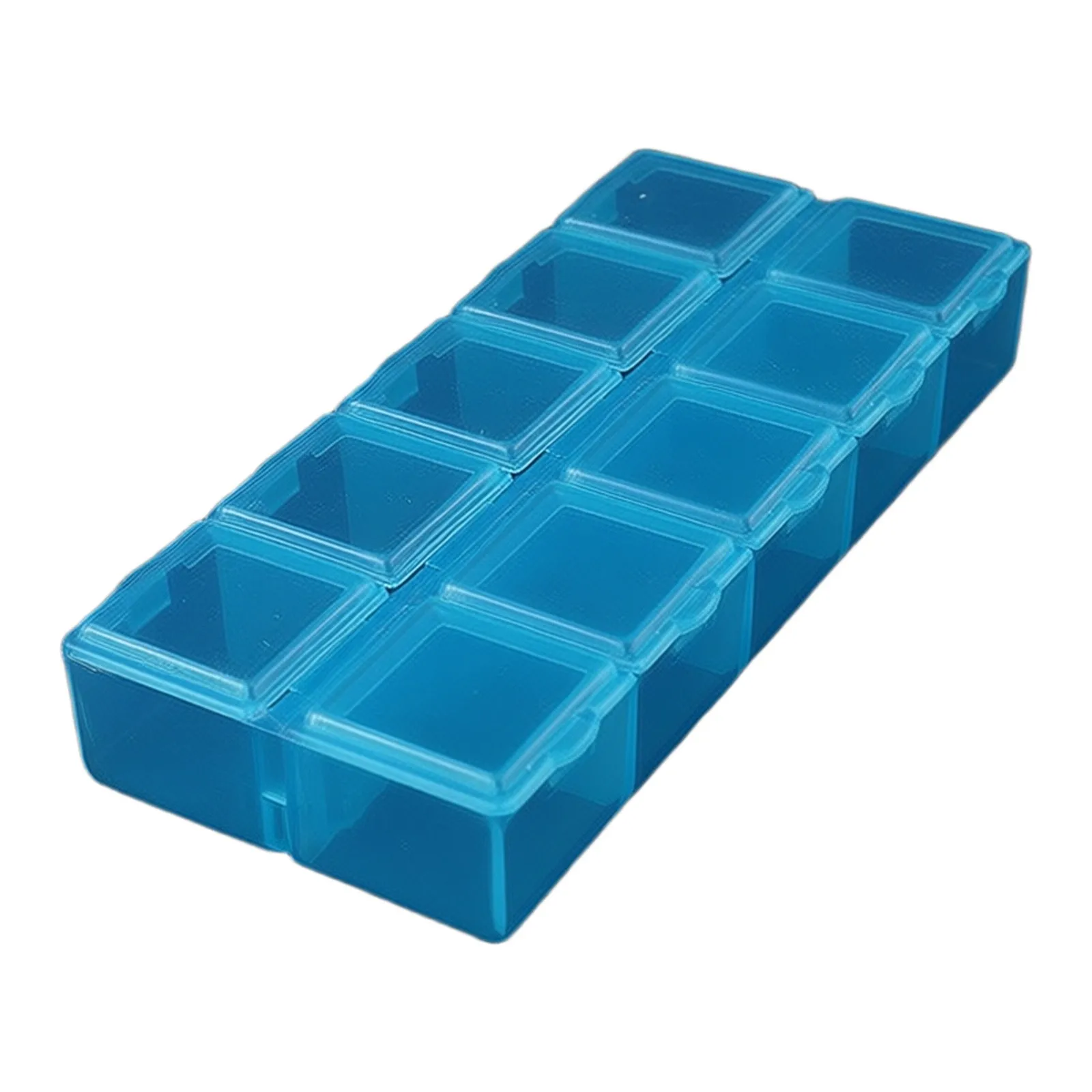 Compartment Storage Box Container Earring Rings Screw Transparent Holder Nail Organizer Plastic Practical Compartment