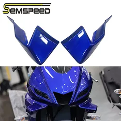 SEMSPEED For Yamaha R15 V3 2021 2022 Motorcycle Crosswind Shroud Front Pneumatic Fairing Wing Tip Cover Protector ABS Plastic