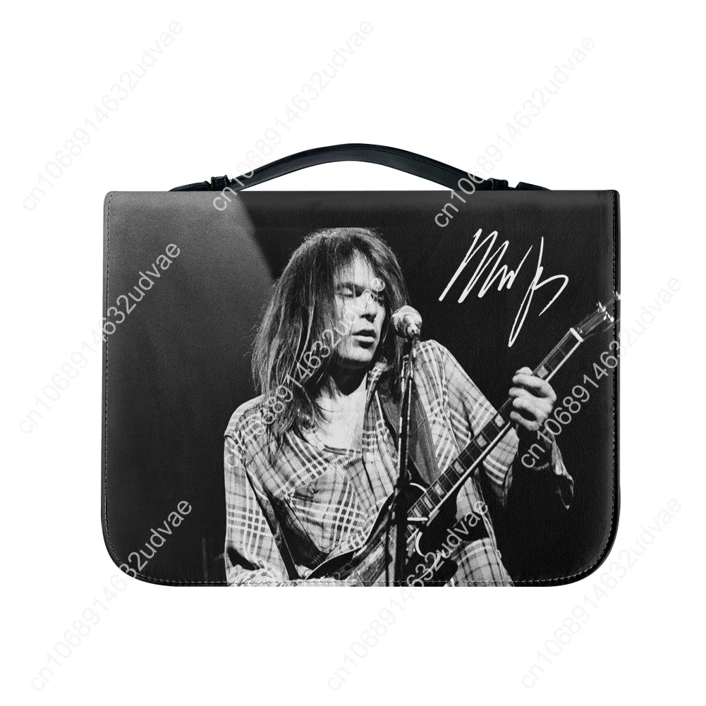 Neil Young Made Bible Bags Christian Gifts Personalized Covers Bible Pack Waterproof Leather Bag High Quality Package Case