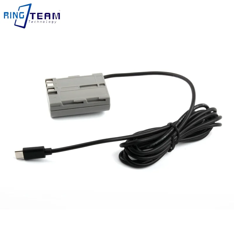 Кабель питания PD USB-C Type-C длиной 1,5 м со стандартным соединителем постоянного тока ENEL3E для камер Nikon D70 D70S D80 D90 D100 D200 D300