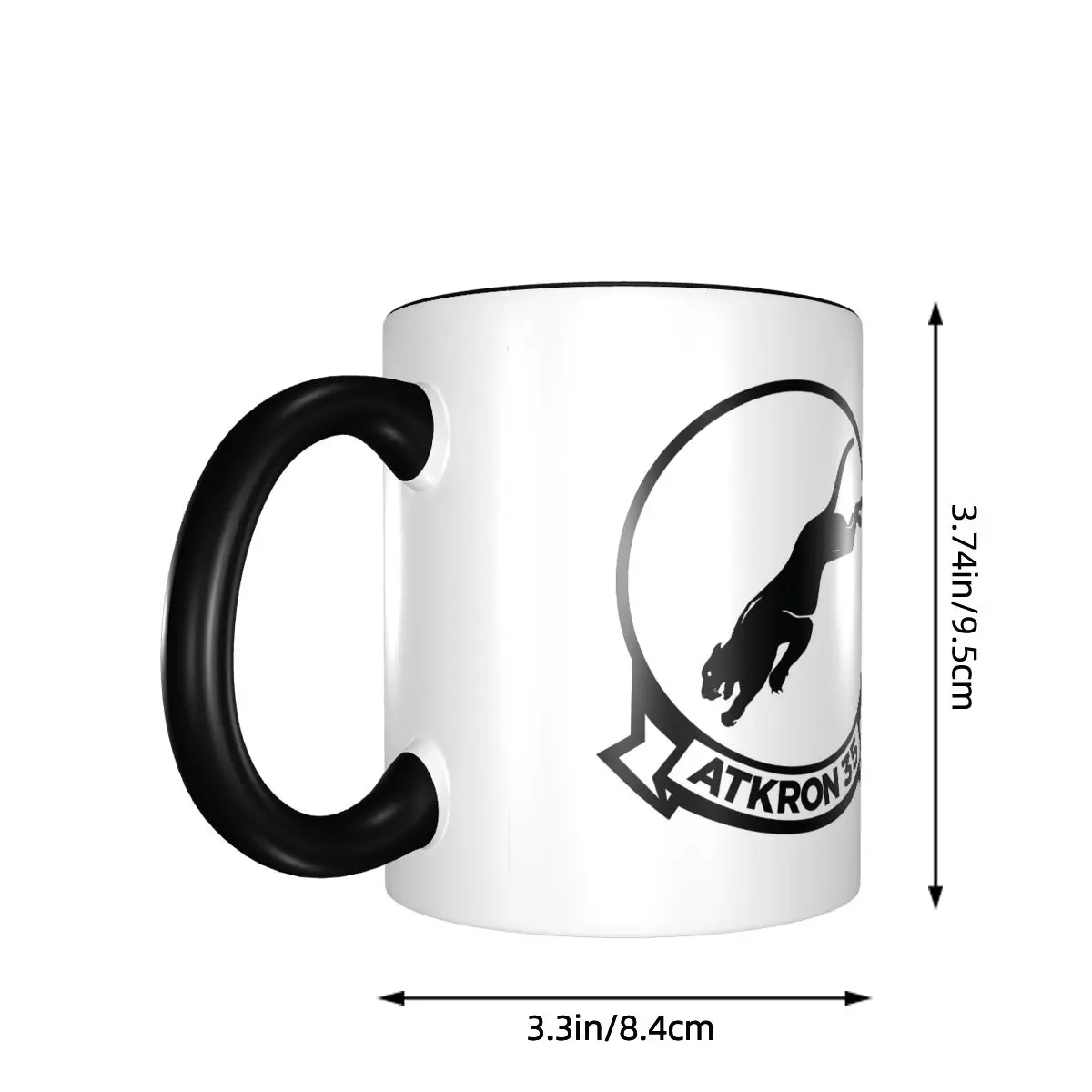VA-35 The Black Panthers Mug Funny Ceramic Coffee Cups Tea Mugs Milk Cup Drinkware Gift for Woman Man