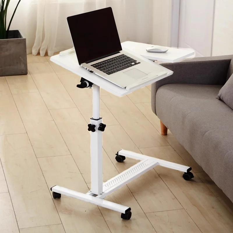 

Регулируемый мобильный компьютерный стол, портативная ленивая прикроватная тумбочка с функцией поднятия высоты, офисные и школьные принадлежности, аксессуары для стола