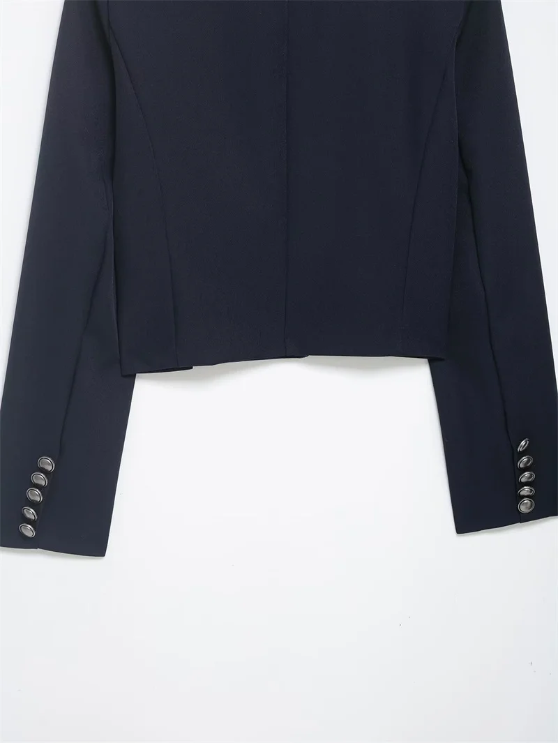 Women's Jacket 2026 New Spring Autumn Long Sleeve Button Single-Breasted Short Jacket Personality Fashion Female Outerwear