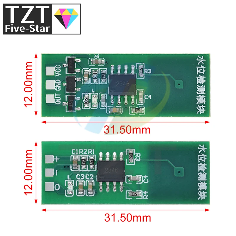 M03 M04 Water Level detection module sensor Green non-contact level touch switch Liquid sensor