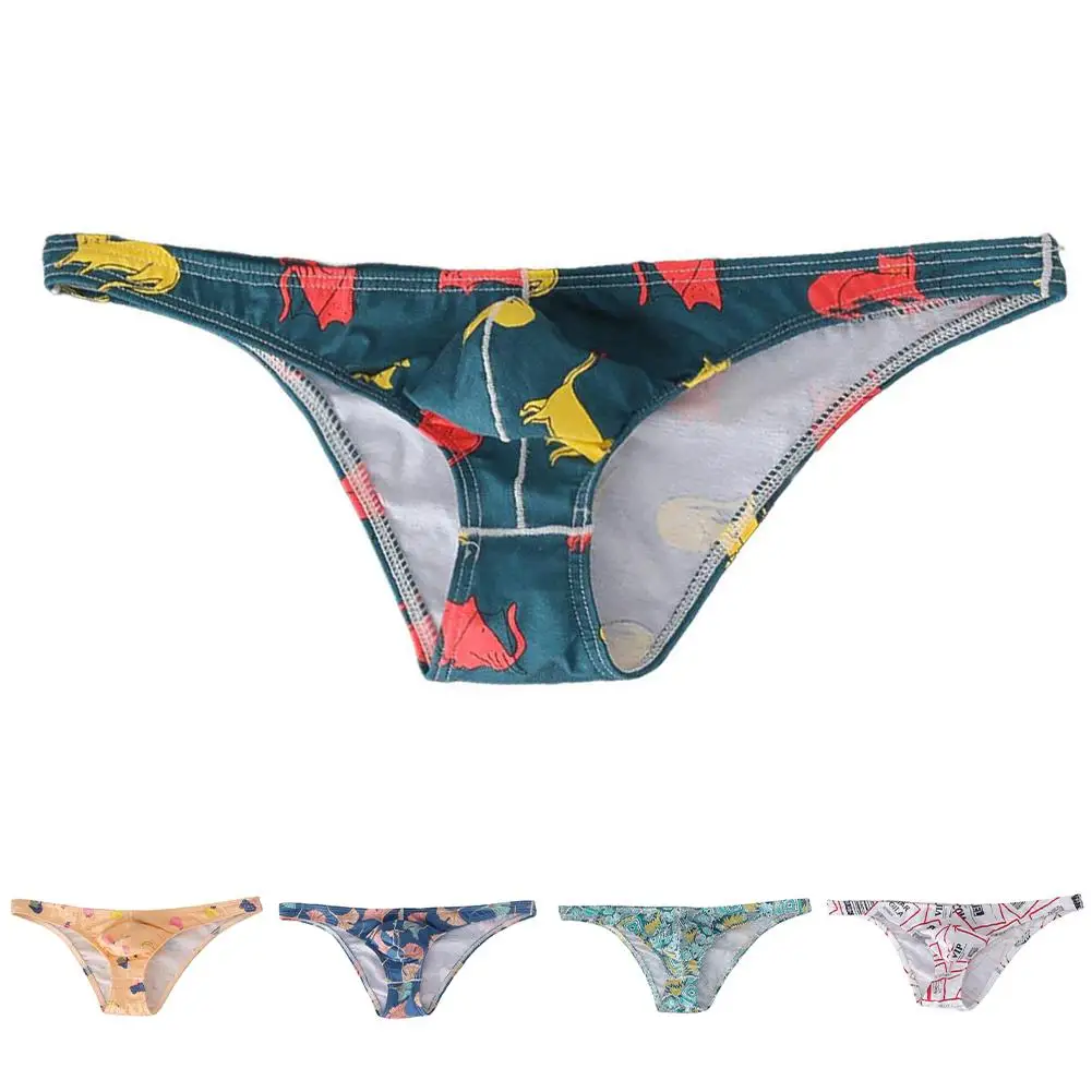 

2XL Breathable Briefs Stylish Men's Breathable Briefs Casual Men's Underpants Cotton Pouch Briefs Elastic Waistband