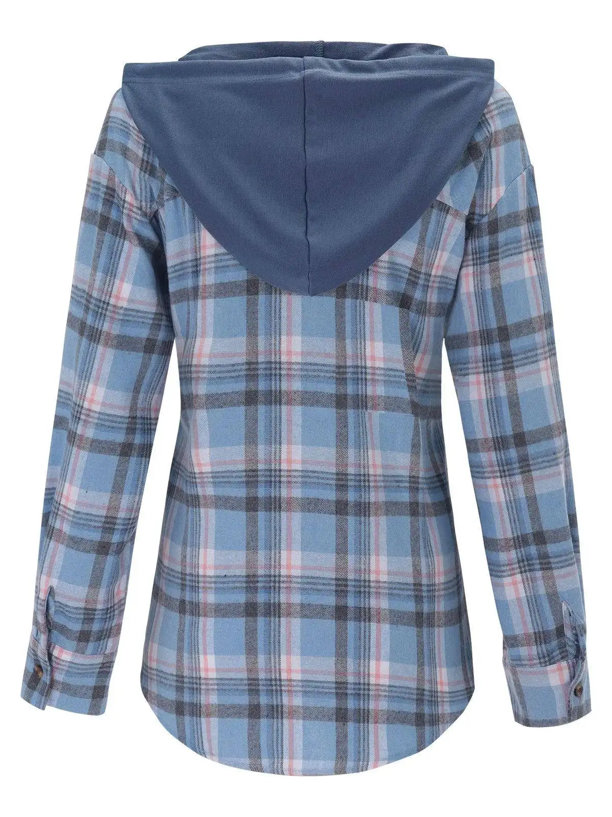 

Повседневный клетчатый женский топ Street Sle Slim Fit Long Sve irt с воротником стандартной длины, летняя женская блузка Faion