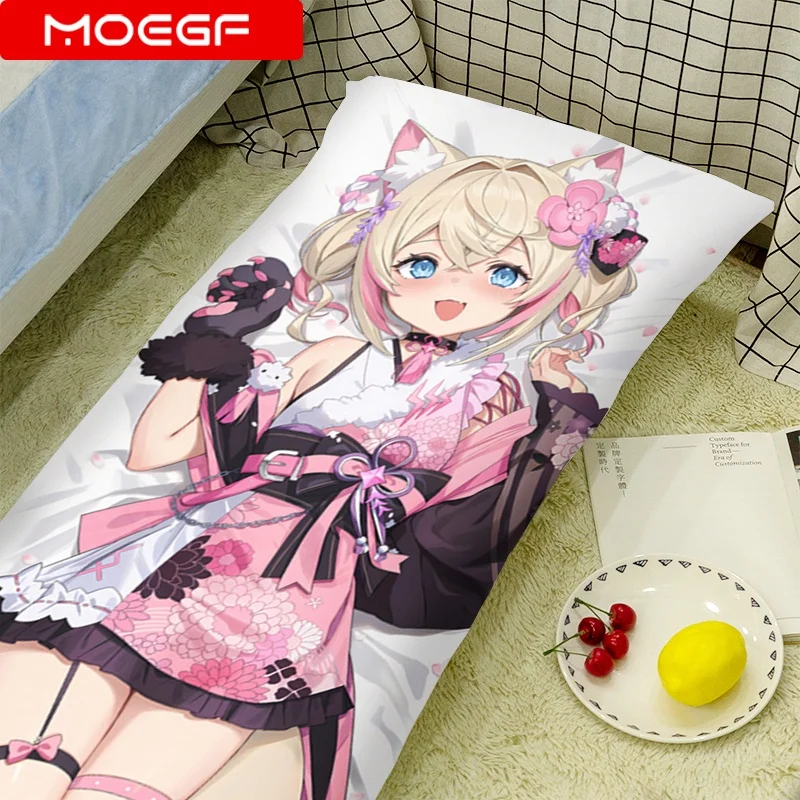 

Vtuber Fuwawa Abyssgard Cosplay Hugging Body Pillowcase Long Dakimakura Cover Costume Otaku Throw Pillow Case