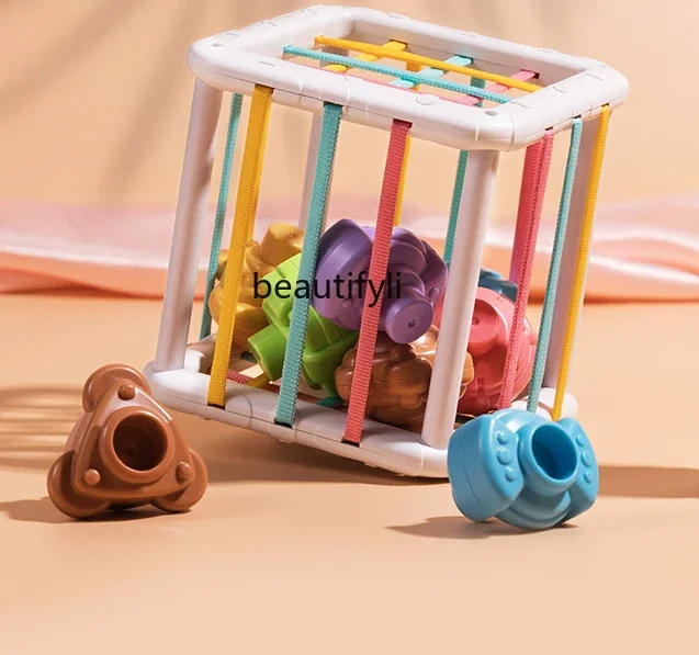 Toy baby 6 months 0 baby 2 puzzle 7 development intelligence brain enlightenment stacking music building block