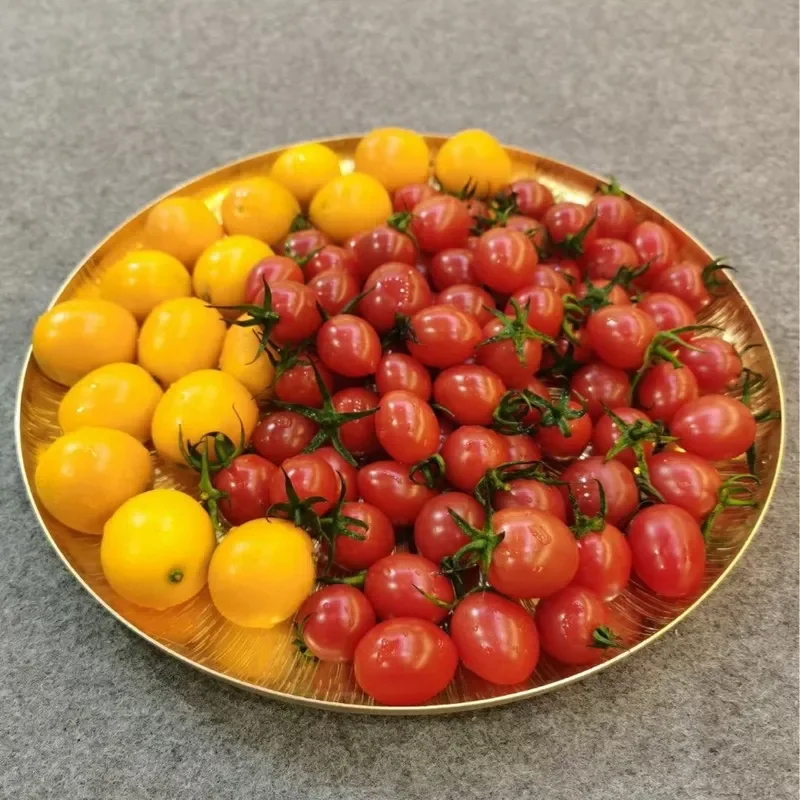 Luxury Brass Fruit Tray Modern Light Luxury Snack Plate for Living Room Home Decor Nut Serving Dish Elegant Metal Dessert