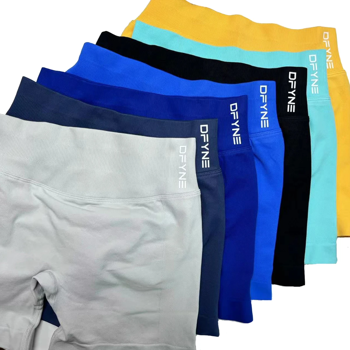 Pantalones cortos Dfyne Impact de 4,5 pulgadas, pantalones cortos de Yoga sin costuras de cintura baja, pantalones cortos de gimnasio para mujer, pantalones cortos de entrenamiento para motorista, pantalones cortos elásticos para Fitness